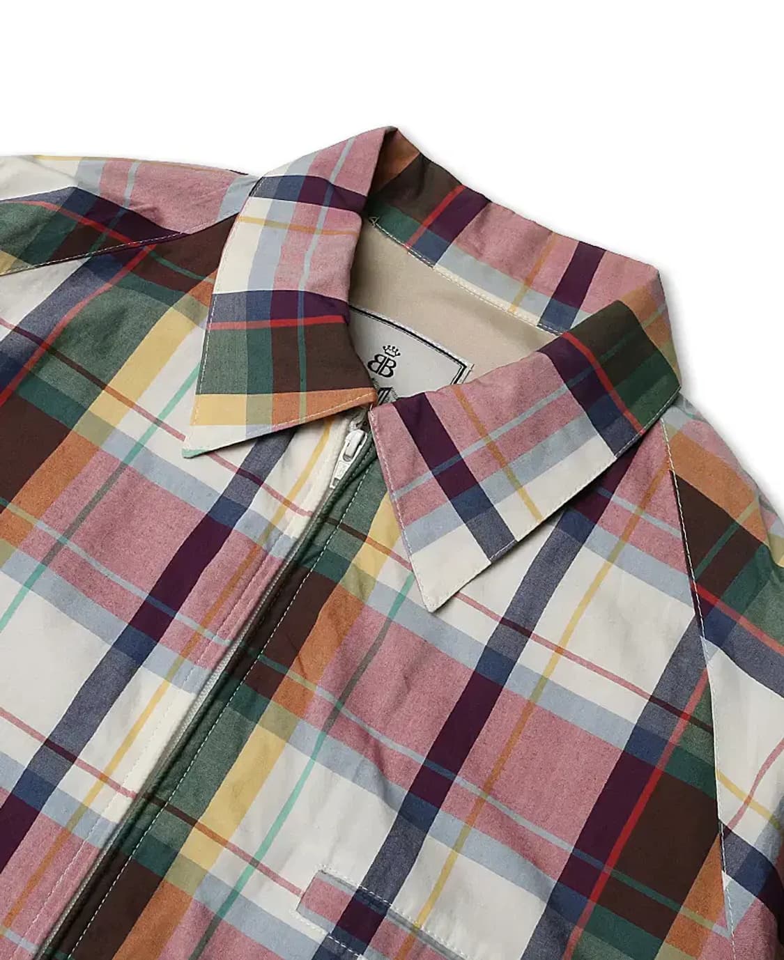 바라쿠타 [Baracuta] 멀티 체크 유니크 블루종 자켓 헤리티지 상품이미지2