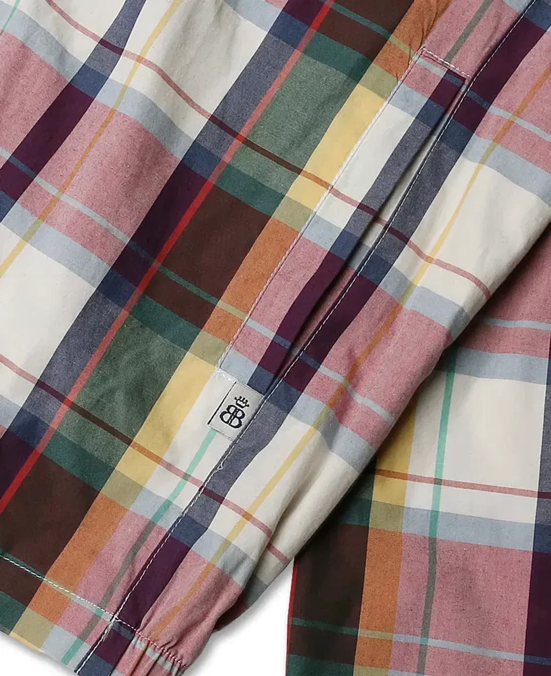 바라쿠타 [Baracuta] 멀티 체크 유니크 블루종 자켓 헤리티지 상품이미지4