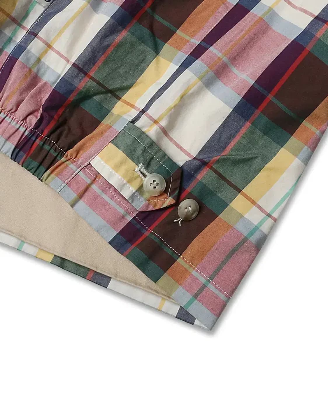 바라쿠타 [Baracuta] 멀티 체크 유니크 블루종 자켓 헤리티지 상품이미지6