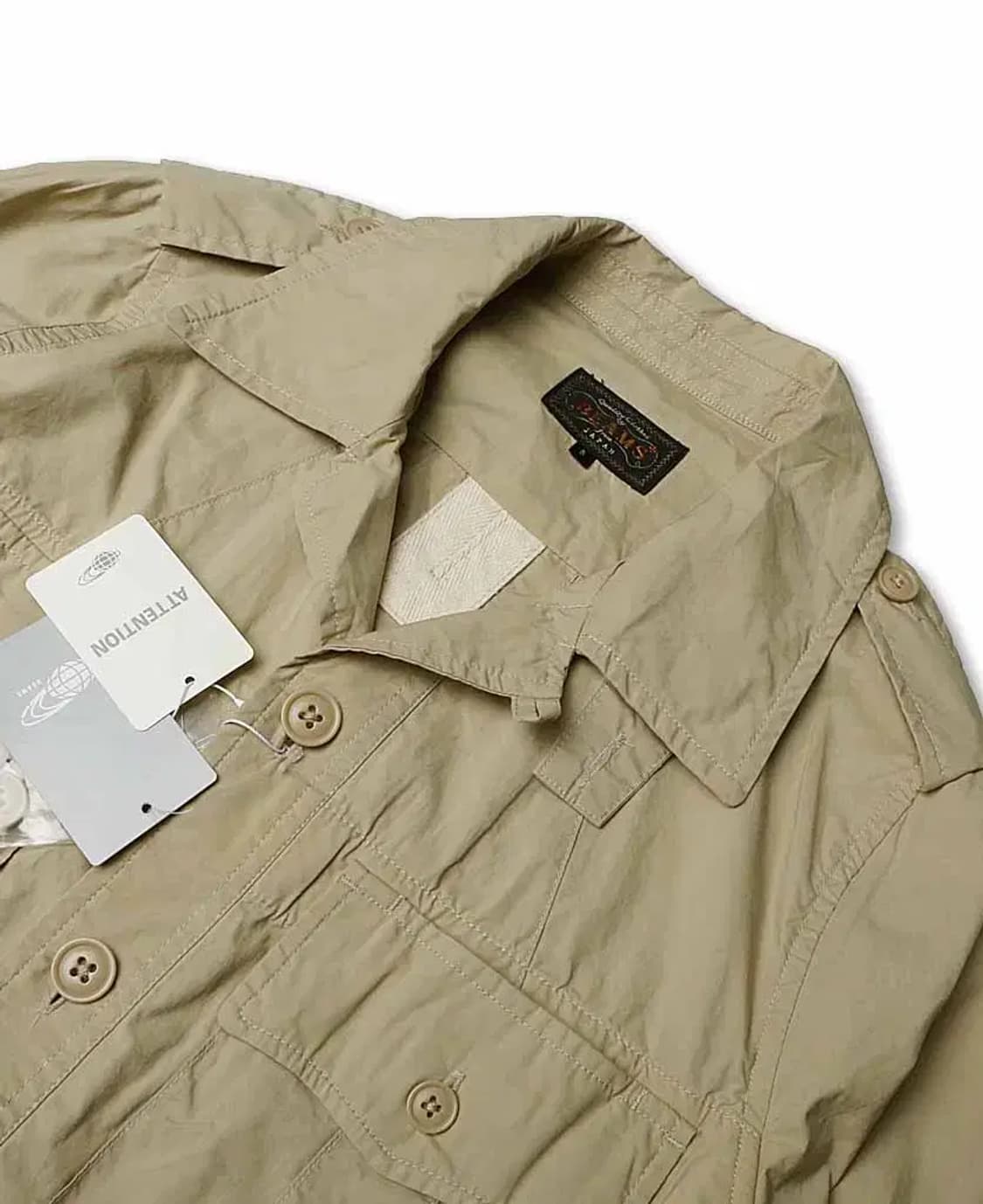 빔즈 플러스 [Beams +] 어텐션 코튼 사파리 벨티드 자켓 야상 상품이미지2