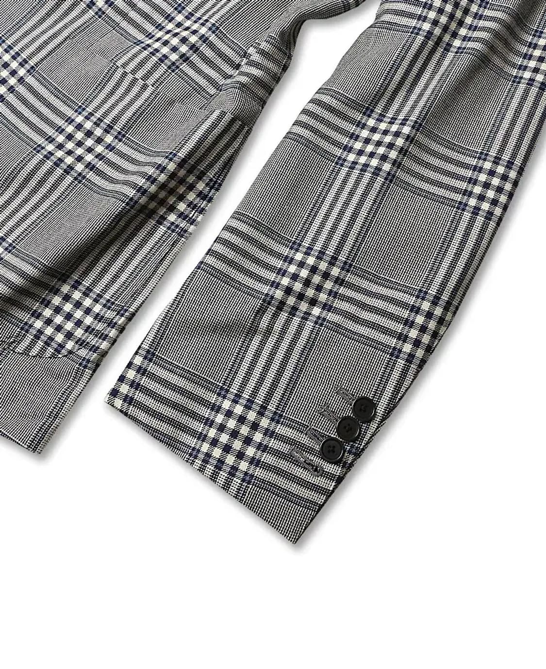 빔즈 에프 [Beams F] 체크 울 실크 재패니즈 스포츠 자켓 클래식 상품이미지3