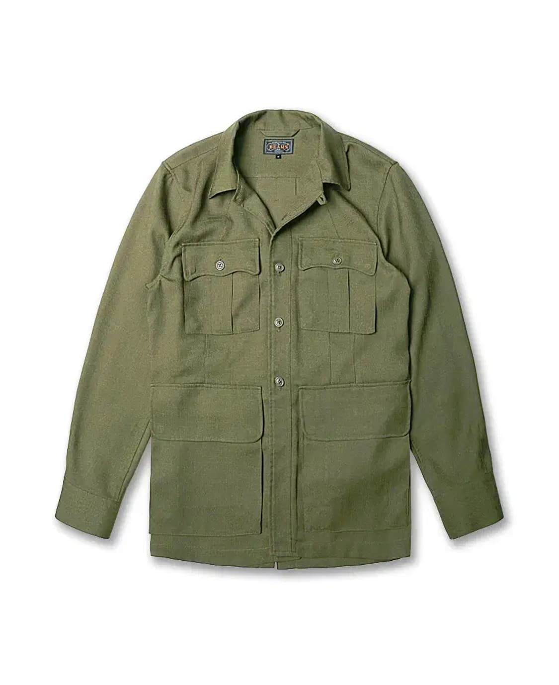 빔즈 플러스 [Beams +] 카키 코마츠 패브릭 사파리 벨티드 자켓 상품이미지2