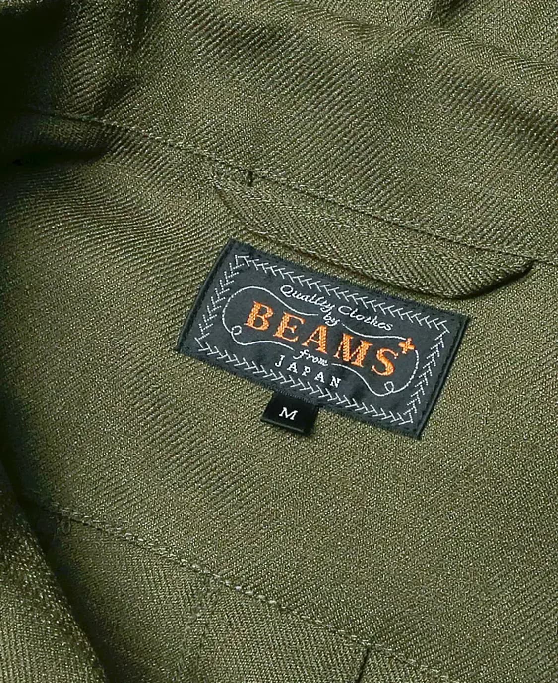 빔즈 플러스 [Beams +] 카키 코마츠 패브릭 사파리 벨티드 자켓 상품이미지6