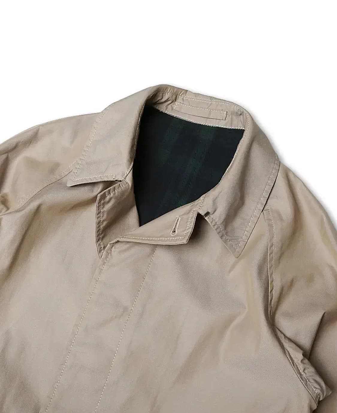 빔즈 플러스 [Beams +] 히든버튼 레글런 베이지 코튼 코트 면코트 상품이미지2