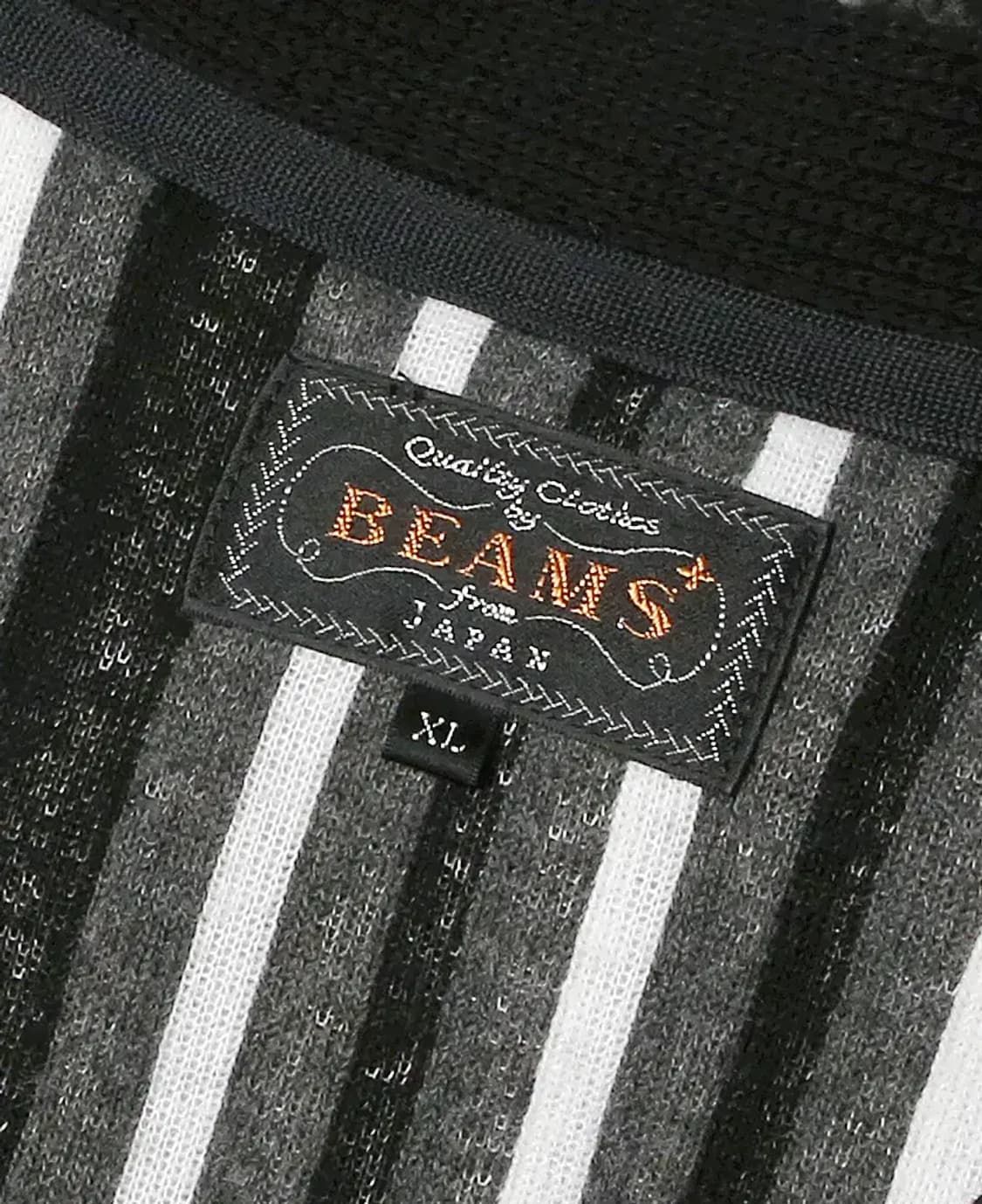 빔즈 플러스 [Beams +] 부클 스트라이프 V넥 가디건 브이넥 니트 상품이미지4