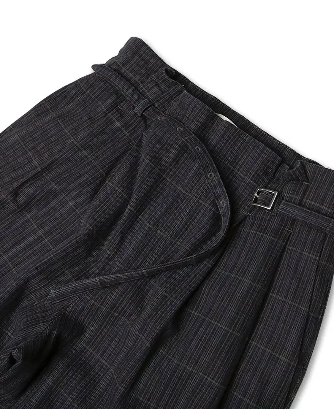 빔즈 하트 [Beams Heart] 빈티지 스트라이프 벨트 유니크 팬츠 상품이미지3