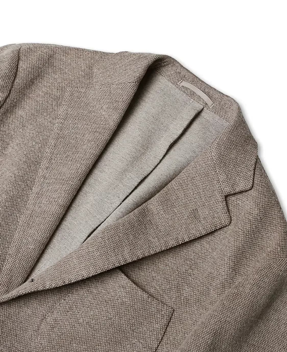 빔즈 에프 [Beams F] 코튼 울 라이트 베이지 댄디 링 스포츠 자켓 상품이미지2