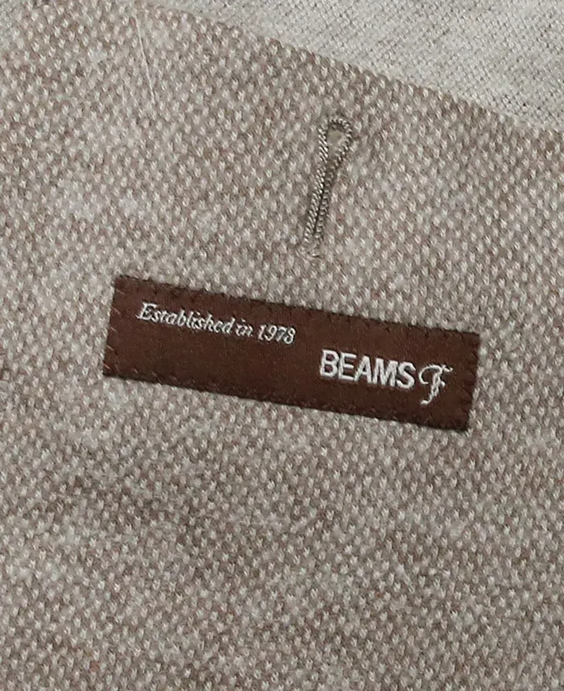 빔즈 에프 [Beams F] 코튼 울 라이트 베이지 댄디 링 스포츠 자켓 상품이미지5