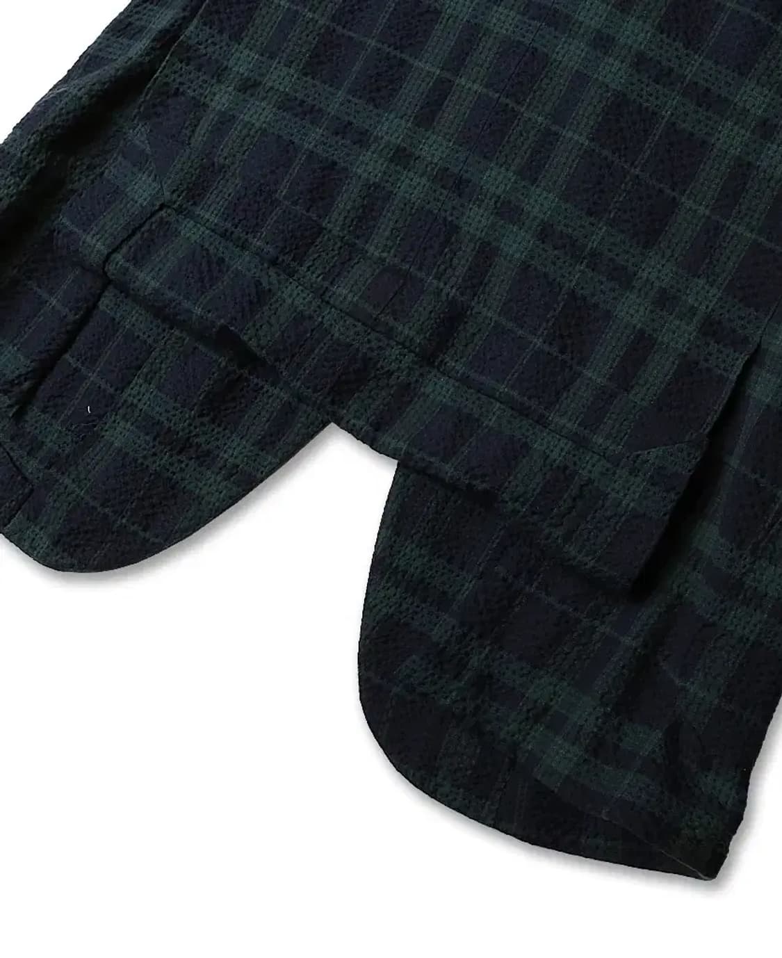 빔즈 에프 [Beams F] 씨어서커 타탄 체크 재팬 일본 스포츠 자켓 상품이미지4