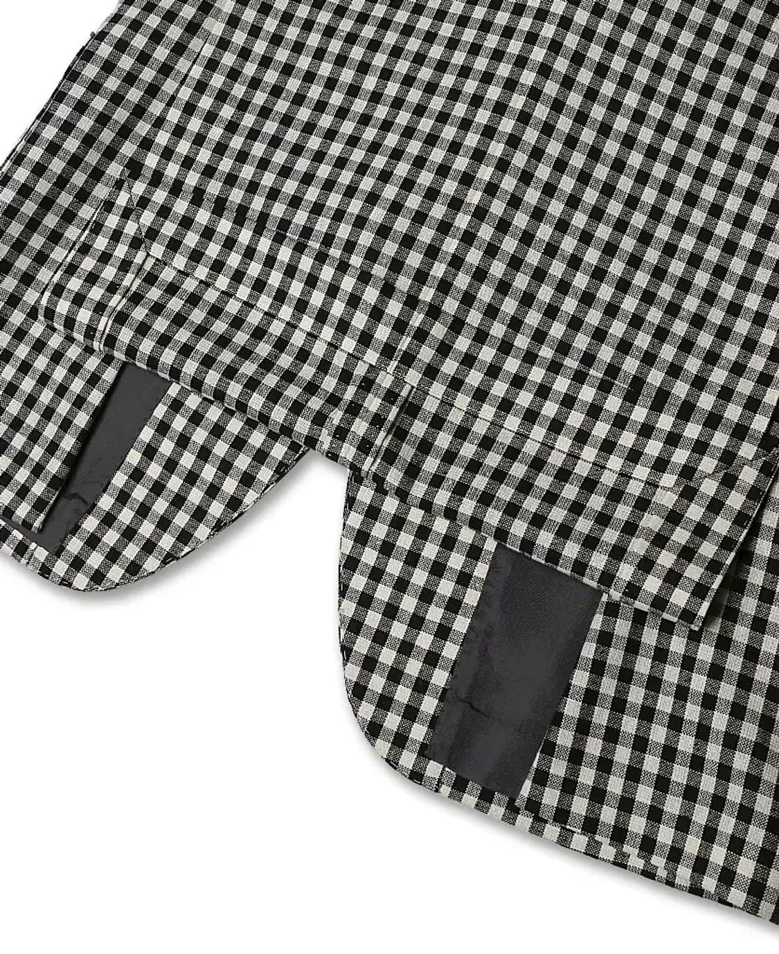 빔즈 에프 [Beams F] 깅엄 체크 메이드 인 재팬 스포츠 자켓 상품이미지4