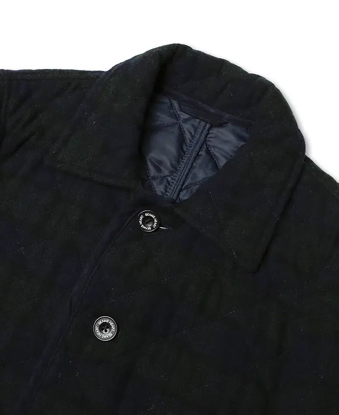 빔즈 하트 [Beams Heart] 타탄 체크 퀼팅 클래식 자켓 울자켓 상품이미지2