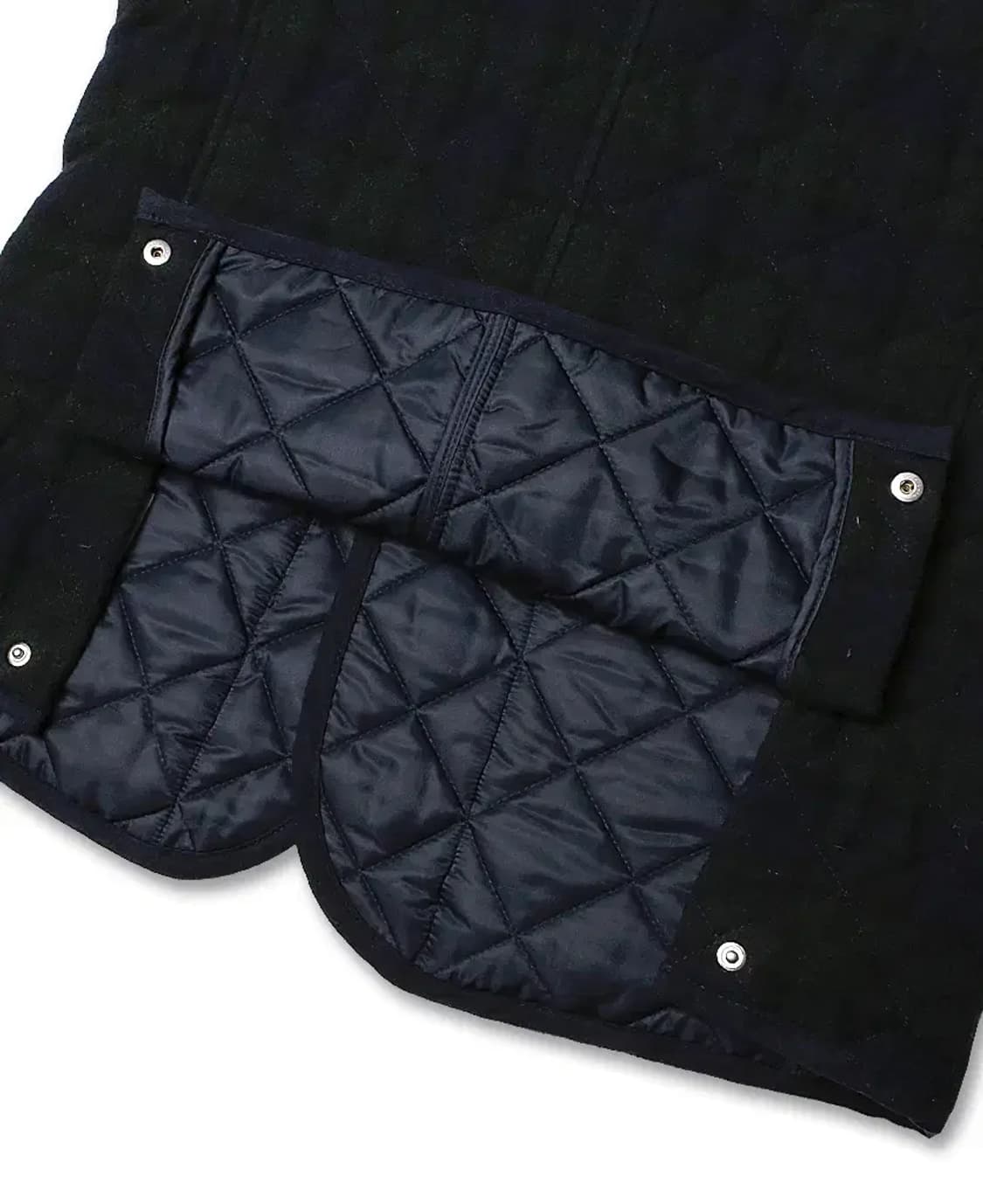 빔즈 하트 [Beams Heart] 타탄 체크 퀼팅 클래식 자켓 울자켓 상품이미지5