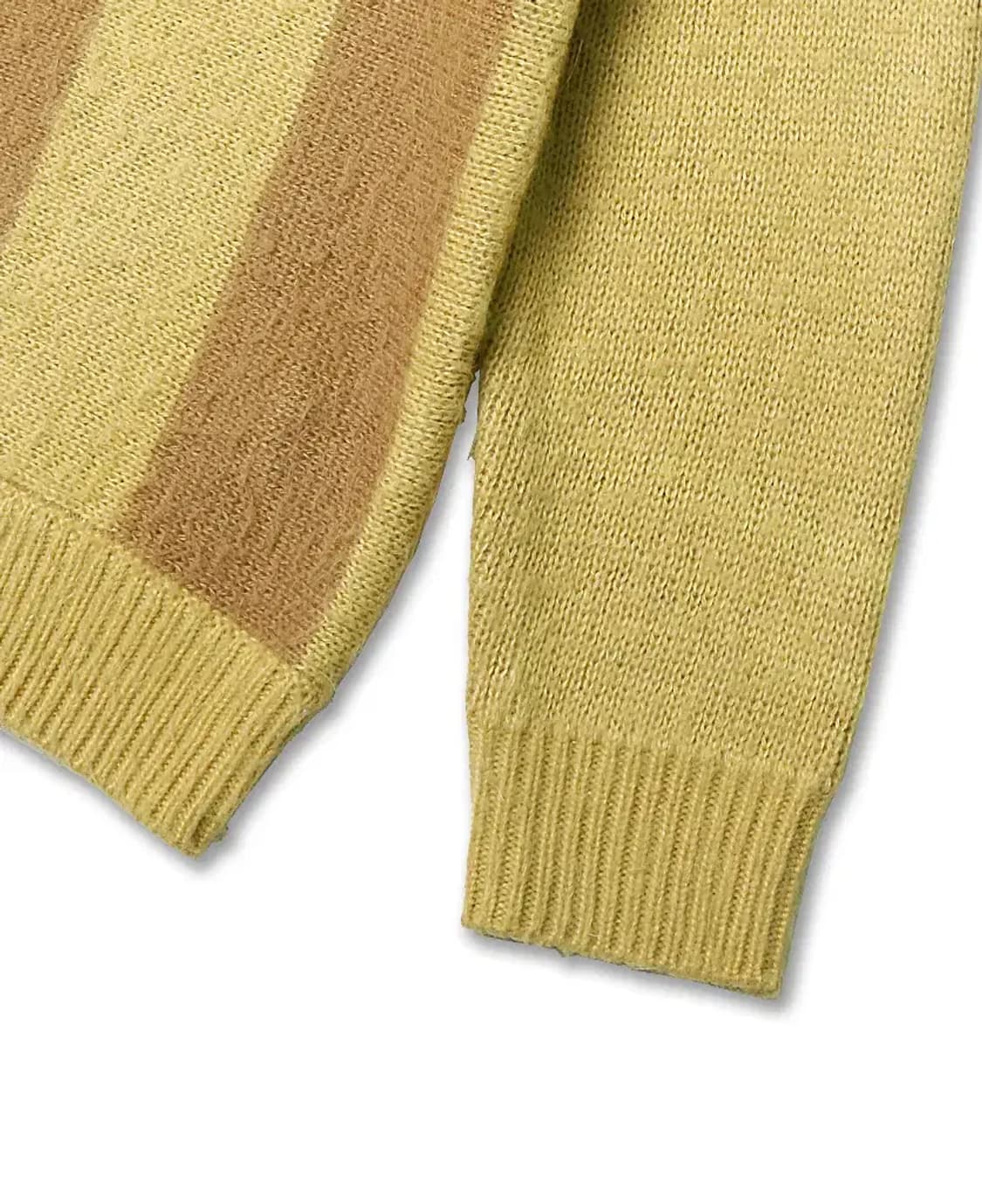 빔즈 플러스 [Beams +] 모헤어 스트라이프 V넥 니트 브이넥 빈티지 상품이미지4