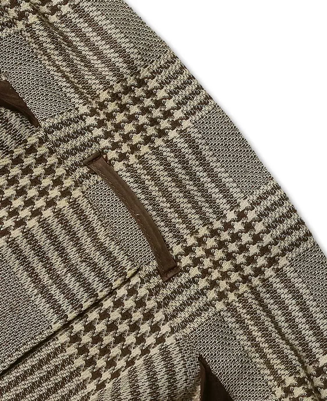 링자켓 [Sartoria Ring] 울 글렌체크 더블자켓 For 란스미어 상품이미지6