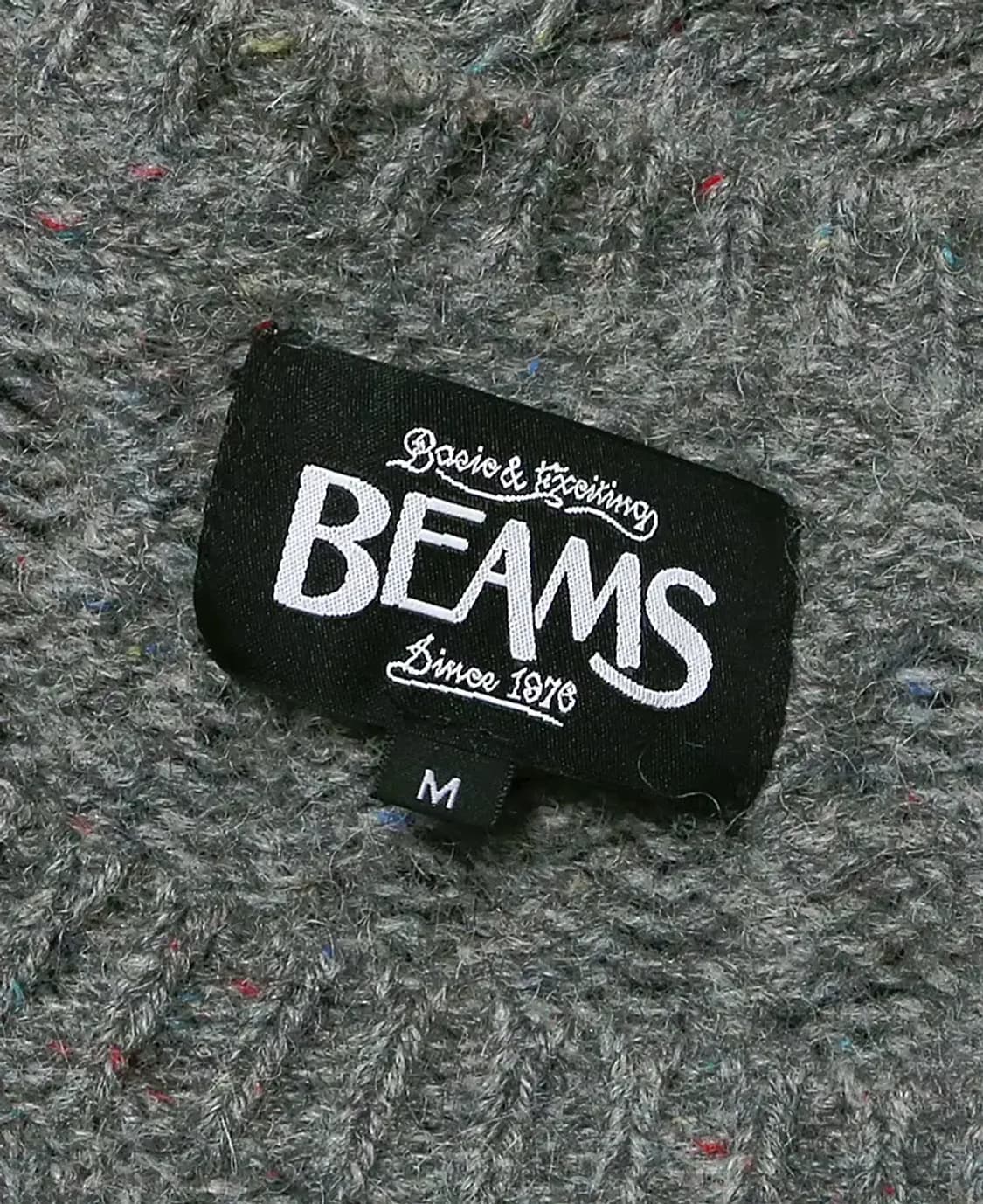 빔즈 [Beams] 익사이팅 그레이 트위스트 니트 웨어 꽈베기 스웨터 상품이미지4