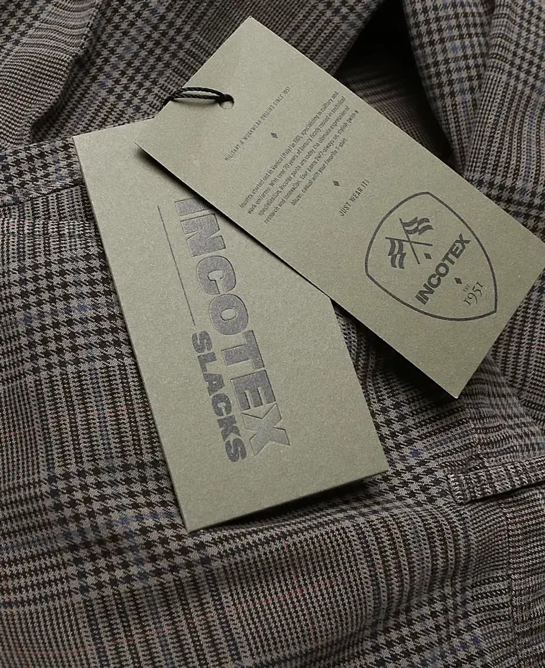인코텍스 [Incotex] 밀리터리 워크웨어 빈티지 클래식 체크 치노팬츠 상품이미지8