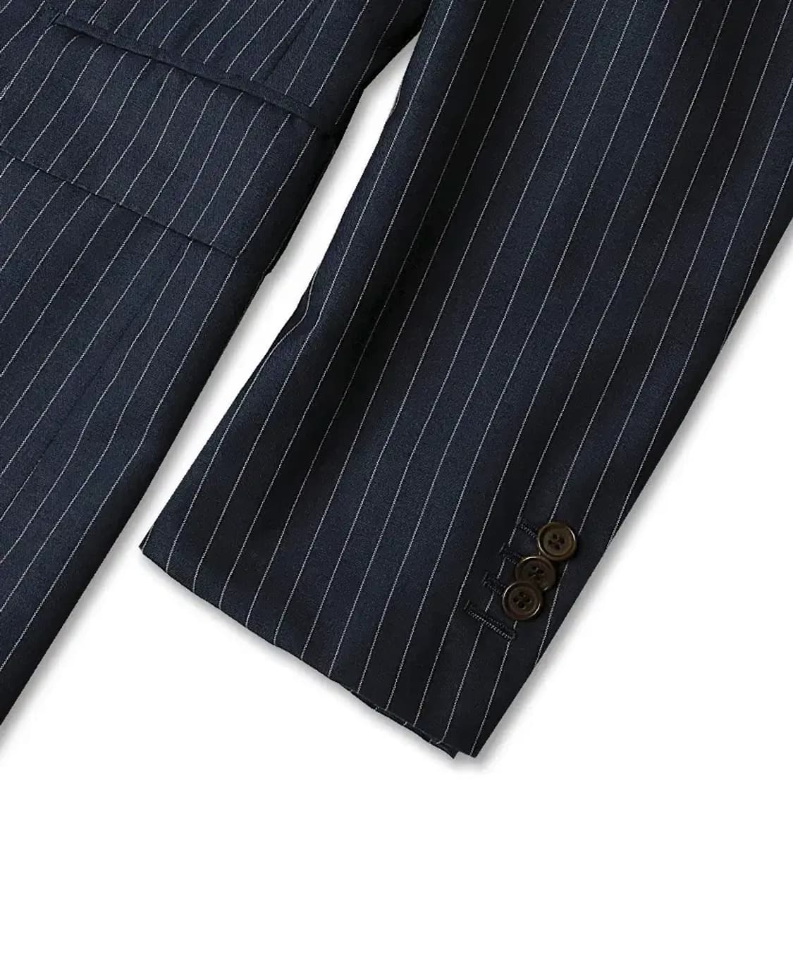 링자켓 [Sartoria Ring] 네이비 스트라이프 블레이저 자켓 상품이미지3