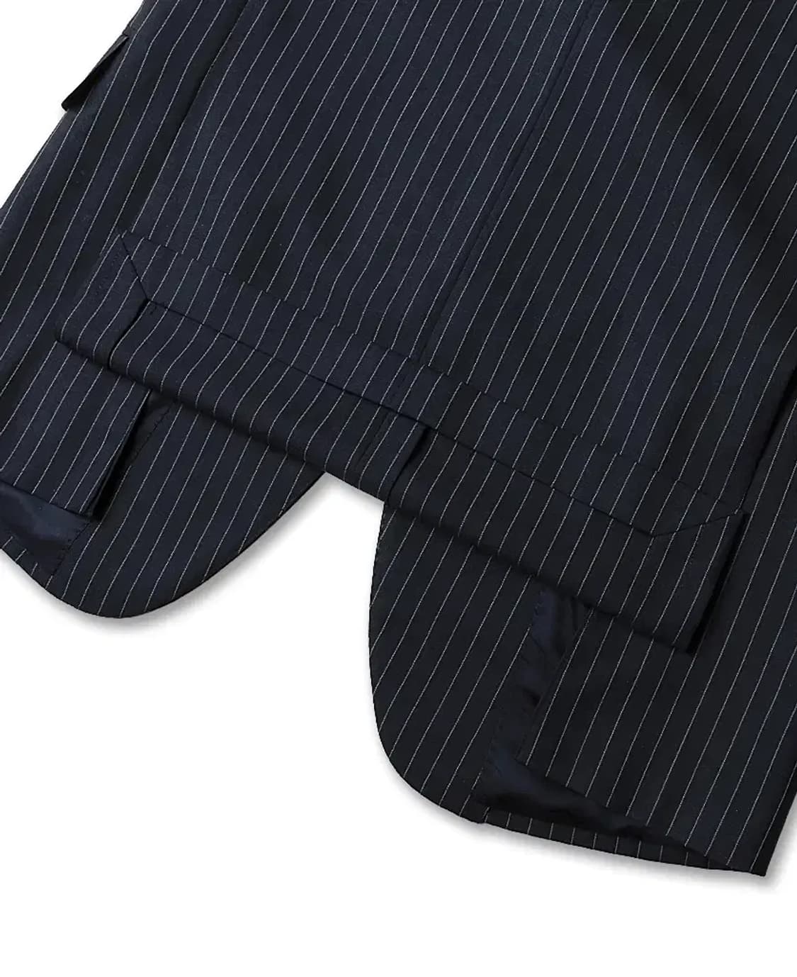 링자켓 [Sartoria Ring] 네이비 스트라이프 블레이저 자켓 상품이미지4
