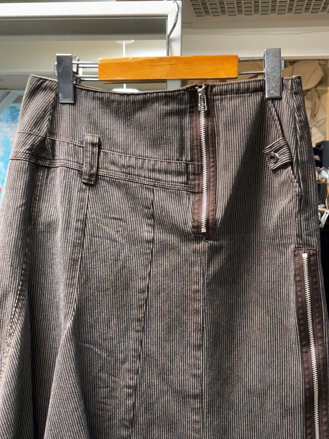 센소유니코 I+mu 스트라이프 스커트 상품이미지3