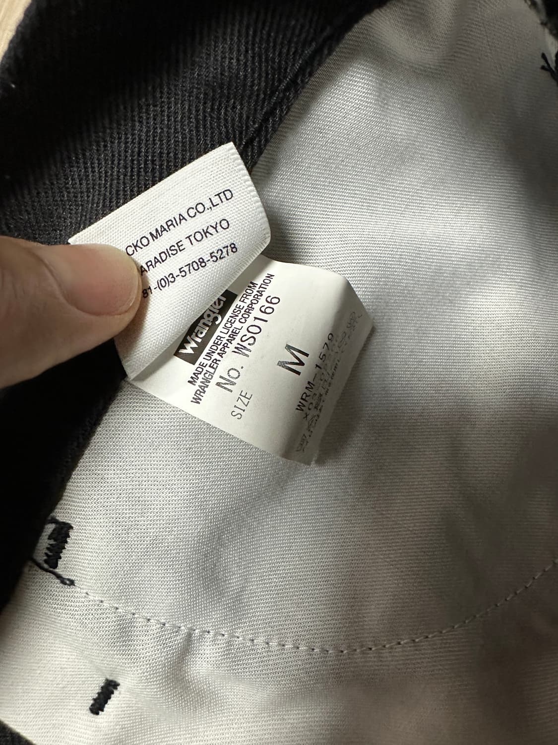 와코마리아X랭글러 드레스진 블랙 M 상품이미지3