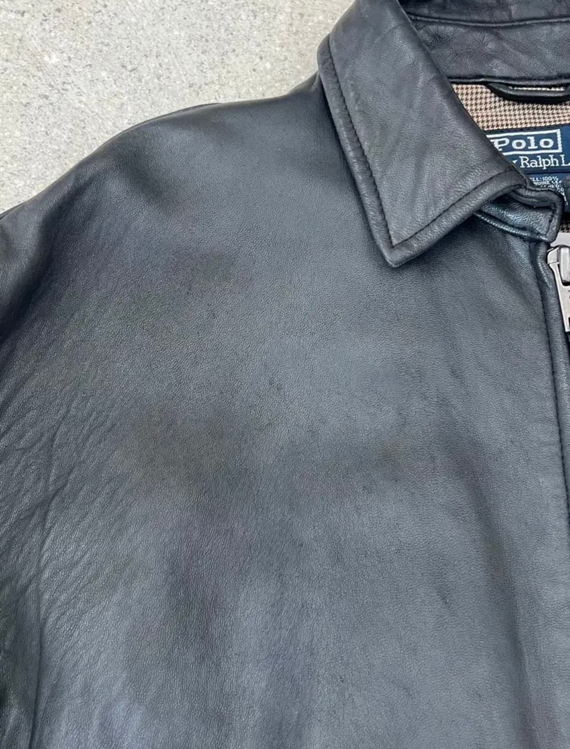 90s 폴로 맥스웰 레더자켓 상품이미지7