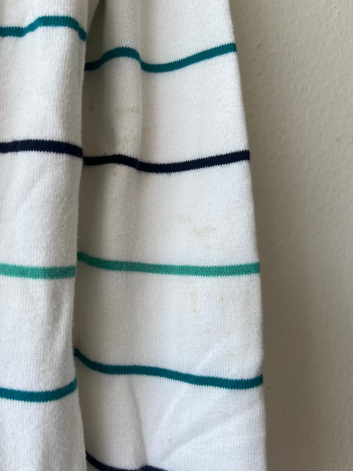 라코스테 여성 아이보리 스트라이프니트 코튼니트 상품이미지5