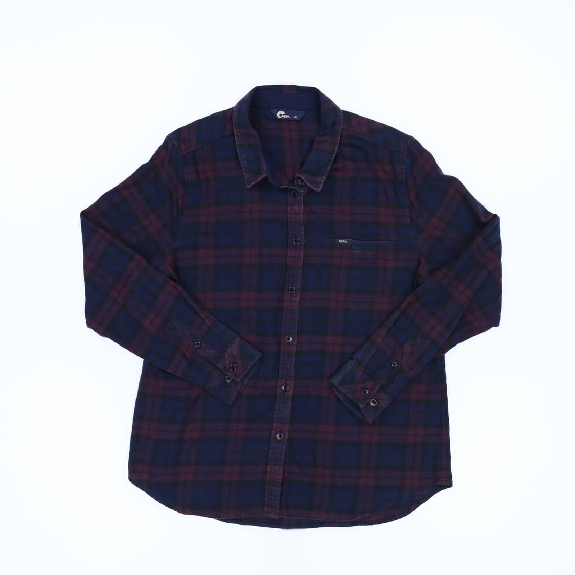 [100] 네파 체크 카라셔츠 폴로셔츠 남방 0114J 상품이미지3