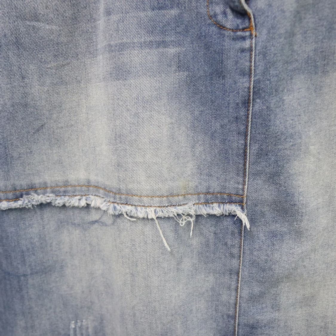 Y2K 언발 데미지 뒷밴딩 데님스커트 61433 상품이미지5