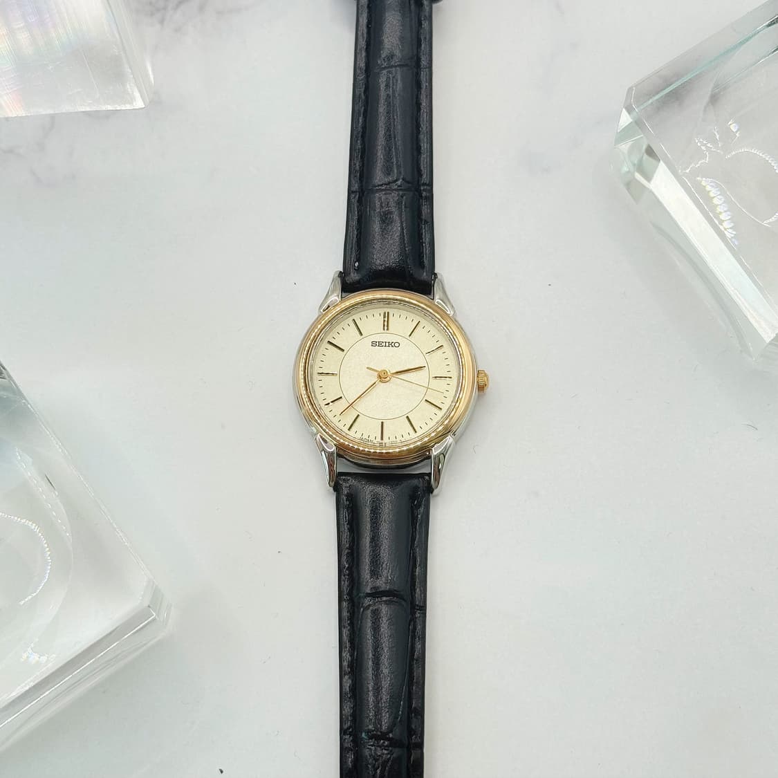 90s00s 빈티지 세이코 투톤 파우더 다이얼 워치 상품이미지6