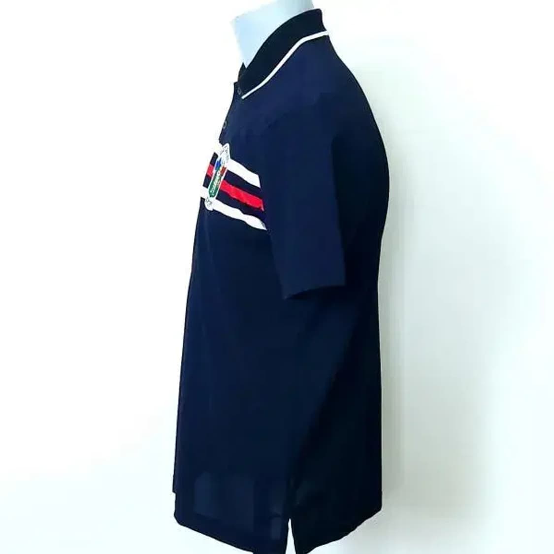 BT185 까스텔바작 남성100사이즈 블랙 로고패치 카라 반팔티 상품이미지6