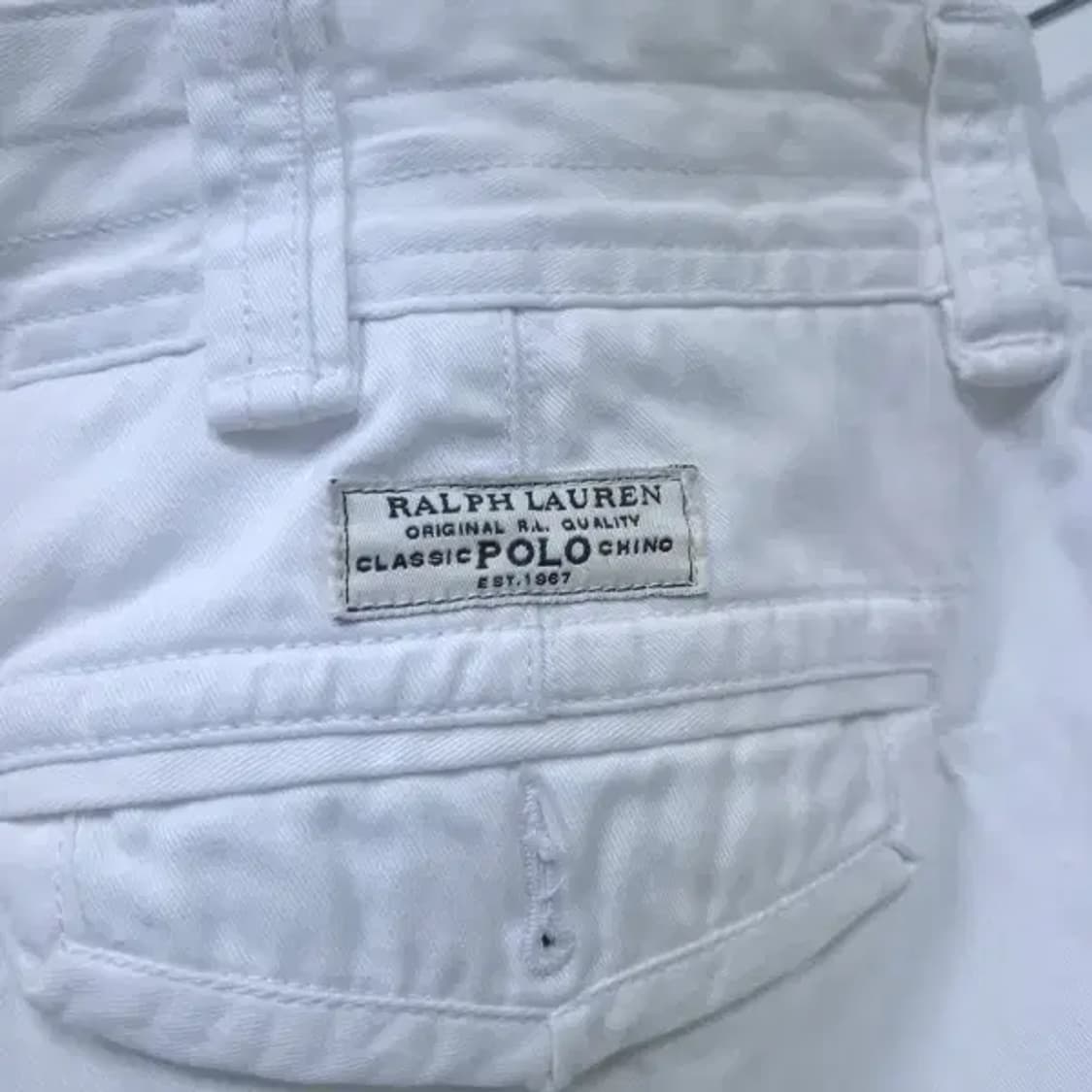 BP4308 폴로랄프로렌 남성37사이즈 화이트 치노 카고 반바지 상품이미지7