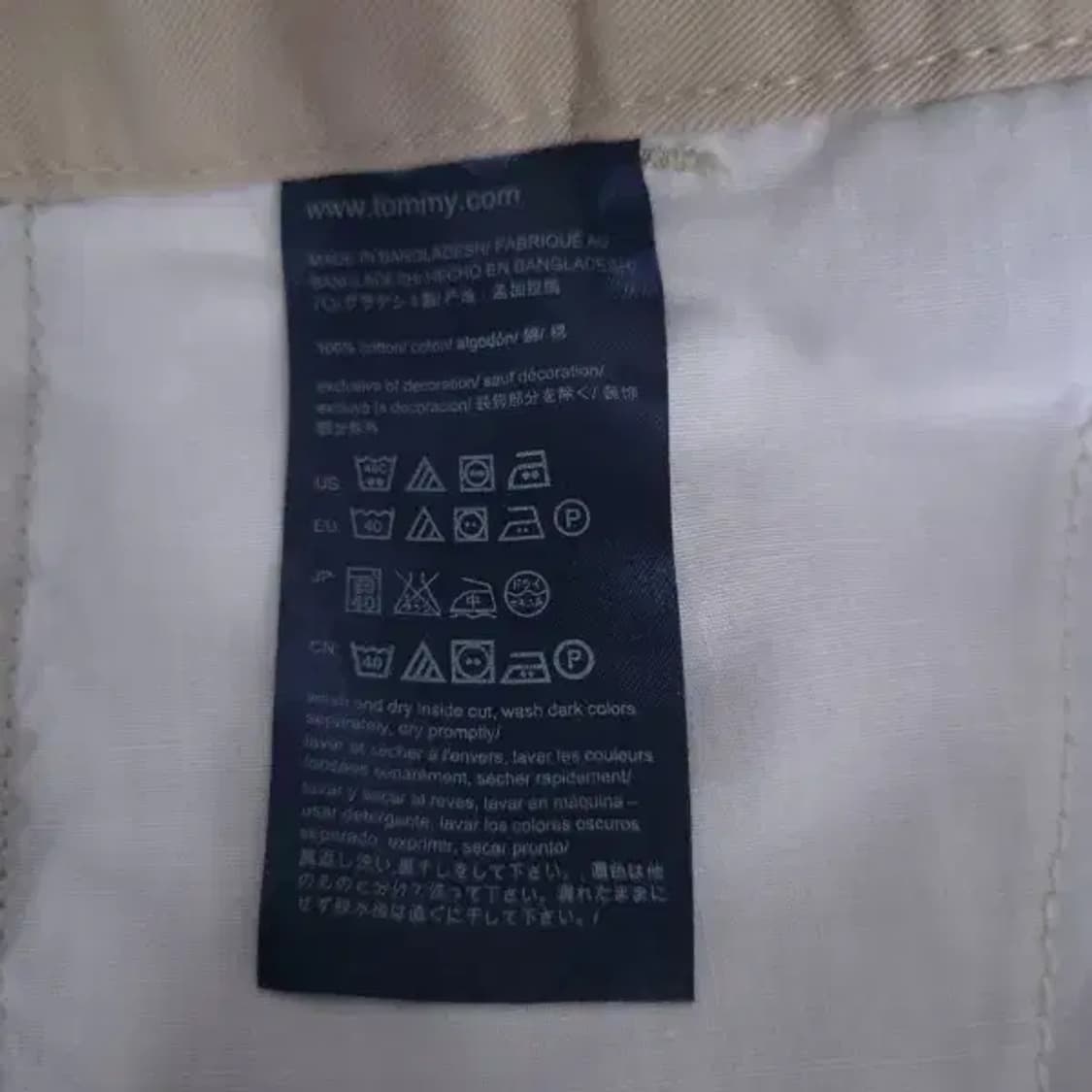 BP4312 타미힐피거 남성39사이즈 베이지 치노 반바지 상품이미지10
