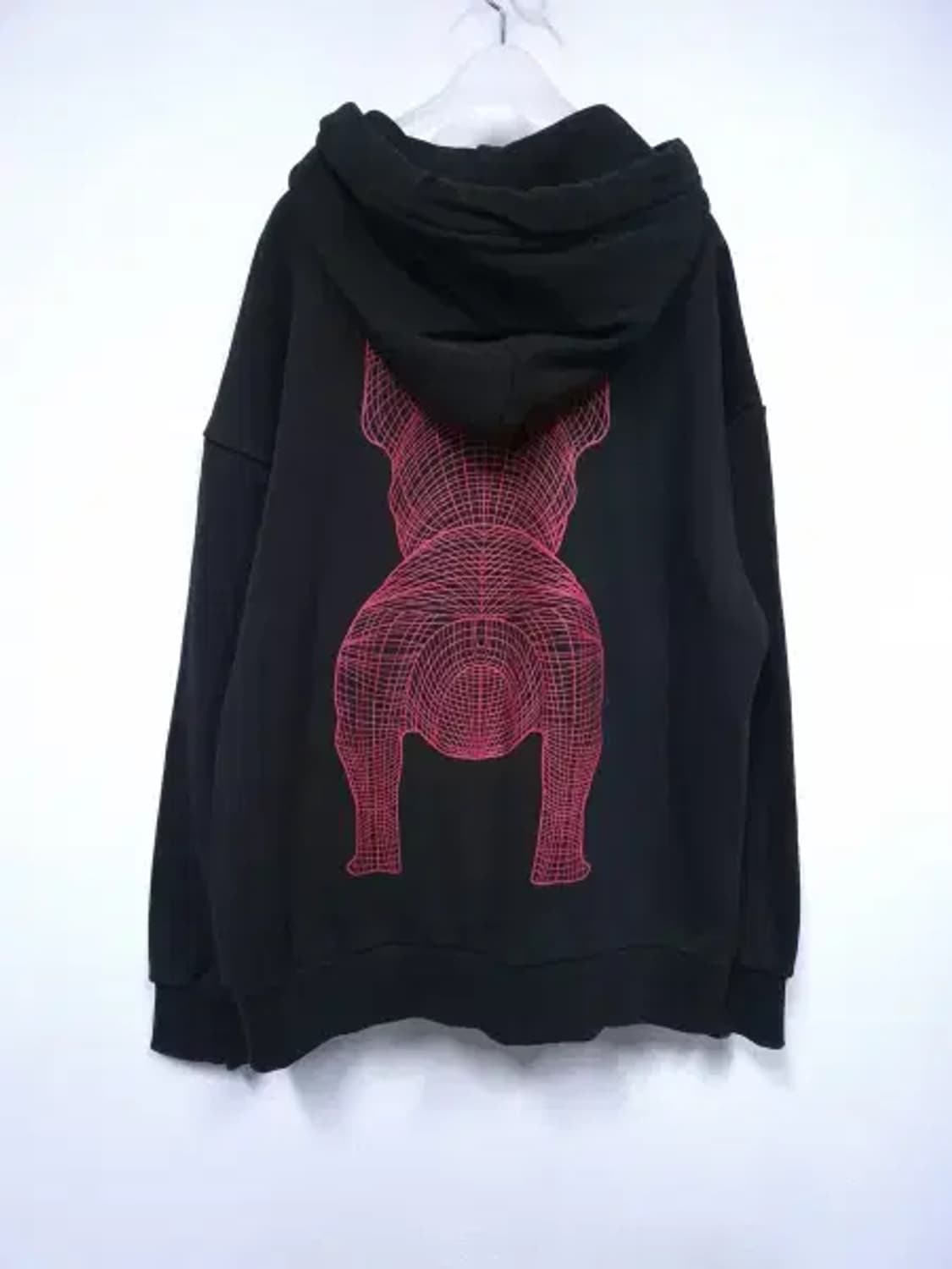 BT591 라이프워크 남성95사이즈 블랙 빅라독 후드 티셔츠 상품이미지2