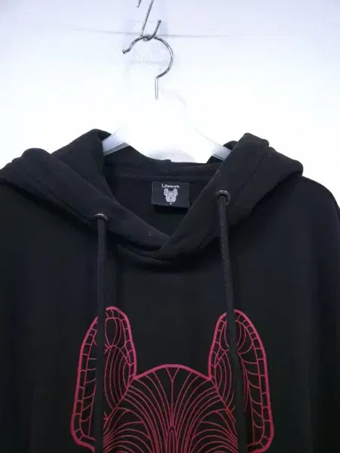 BT591 라이프워크 남성95사이즈 블랙 빅라독 후드 티셔츠 상품이미지3