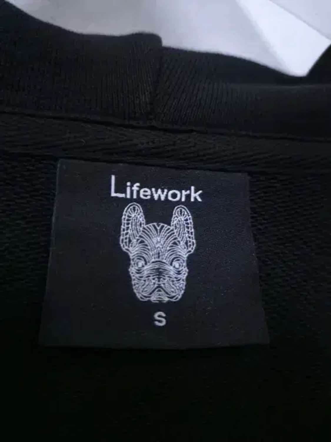 BT591 라이프워크 남성95사이즈 블랙 빅라독 후드 티셔츠 상품이미지8