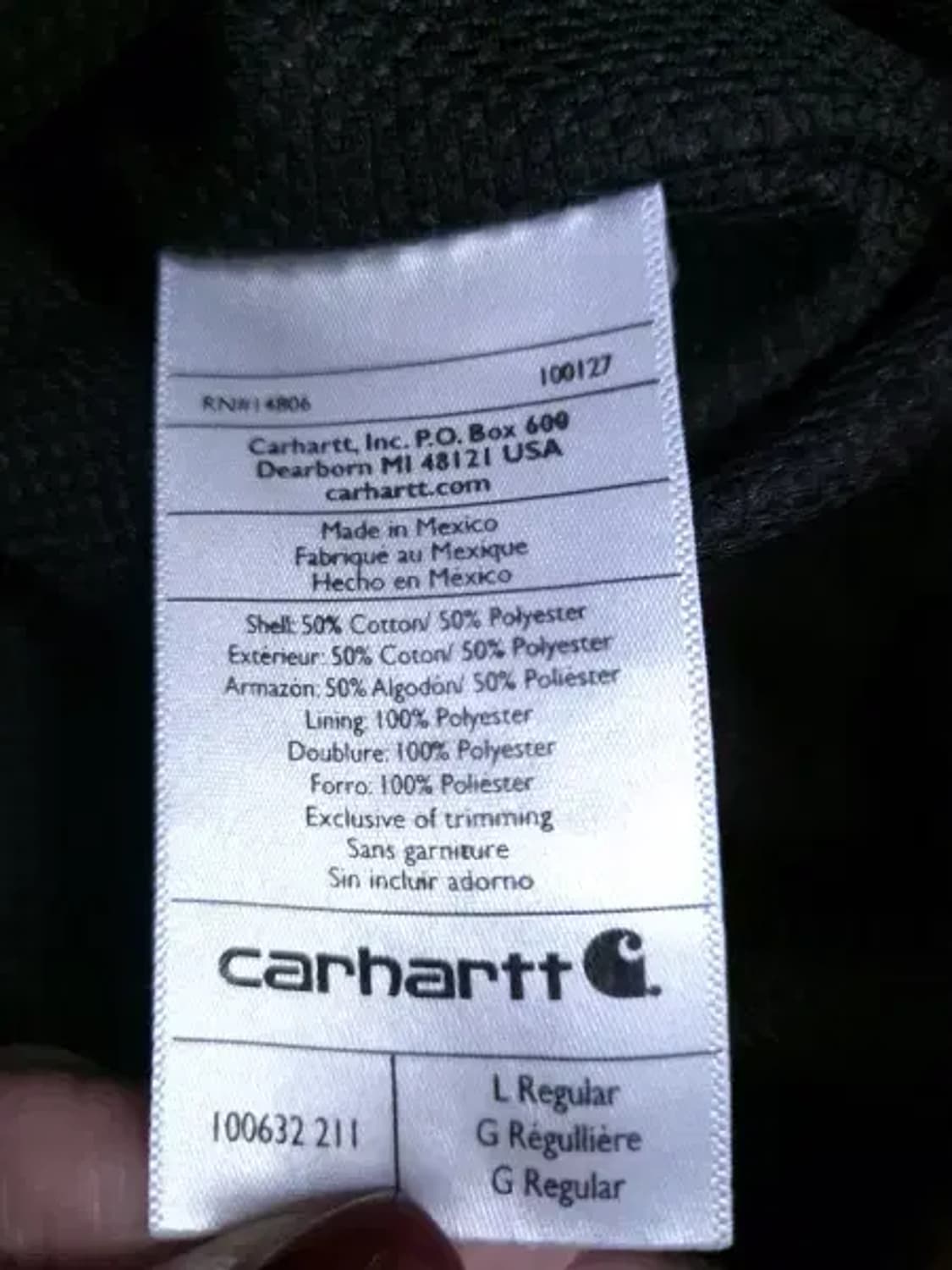 BT592 칼하트 남성100사이즈 카멜 써멀 후드집업 상품이미지10