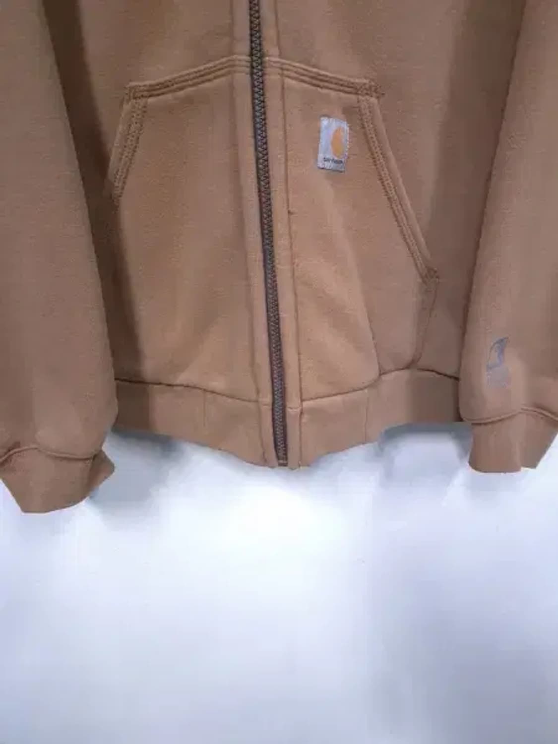 BT592 칼하트 남성100사이즈 카멜 써멀 후드집업 상품이미지3