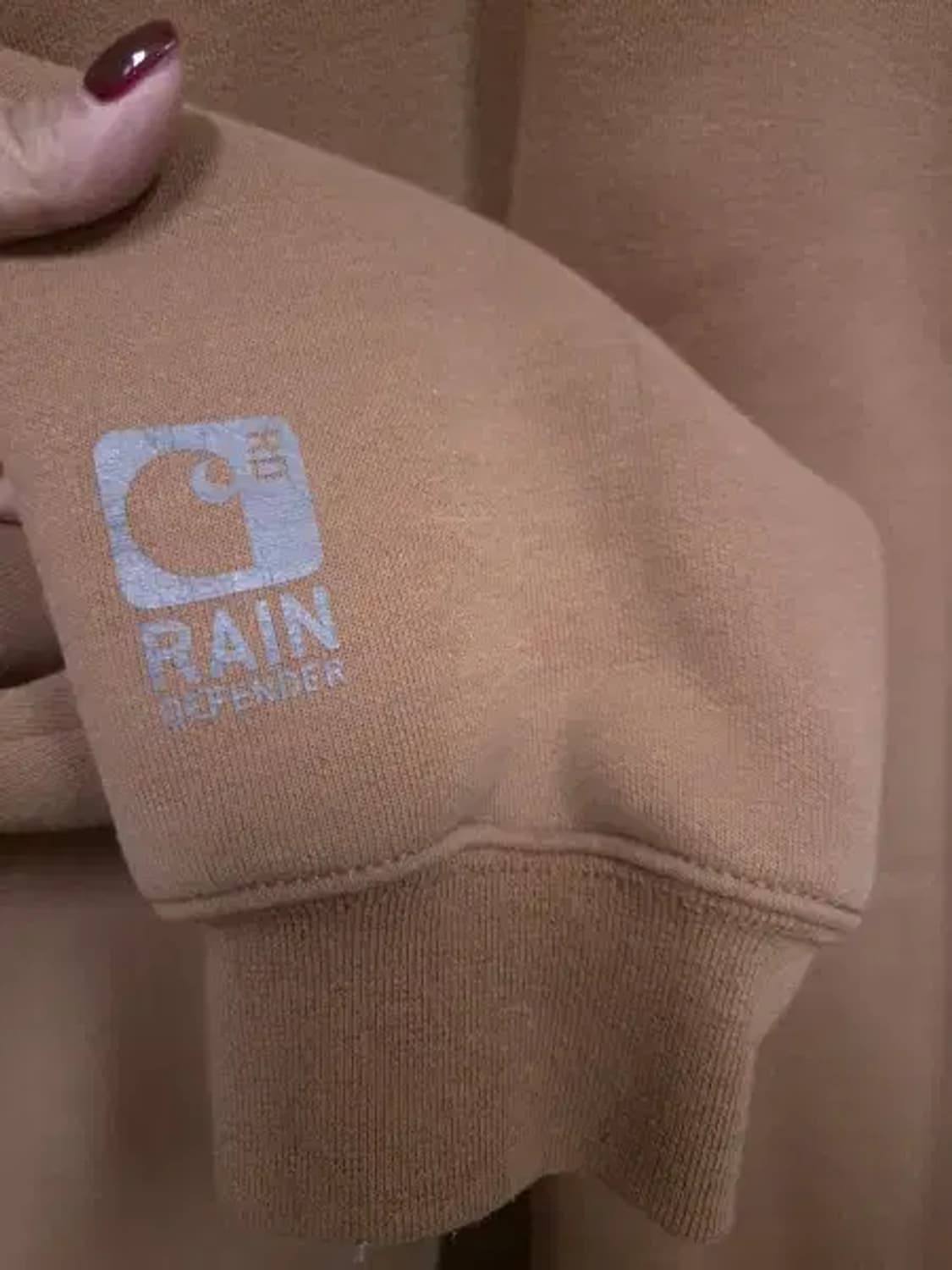 BT592 칼하트 남성100사이즈 카멜 써멀 후드집업 상품이미지5