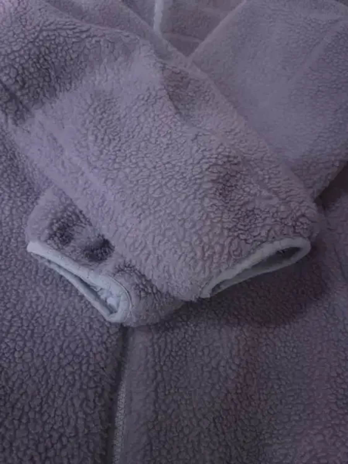 BT593 커버낫 남성100사이즈 라이트그레이 리버시블 뽀글이 후드 점퍼 상품이미지10