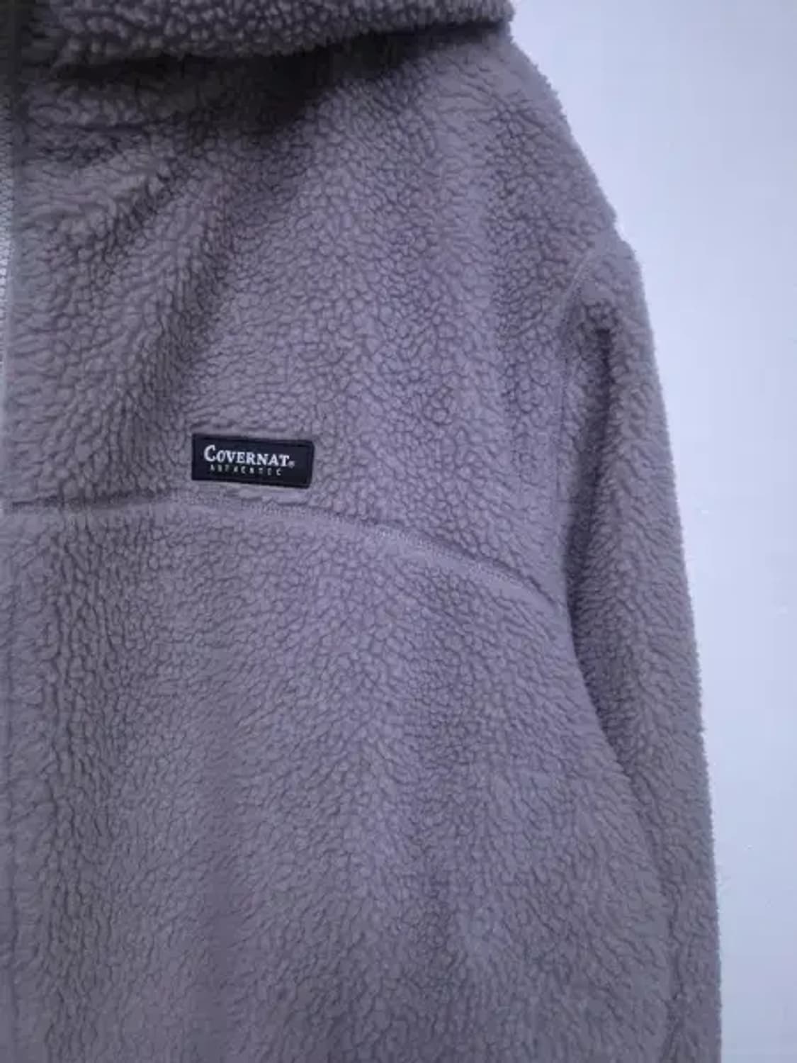 BT593 커버낫 남성100사이즈 라이트그레이 리버시블 뽀글이 후드 점퍼 상품이미지9