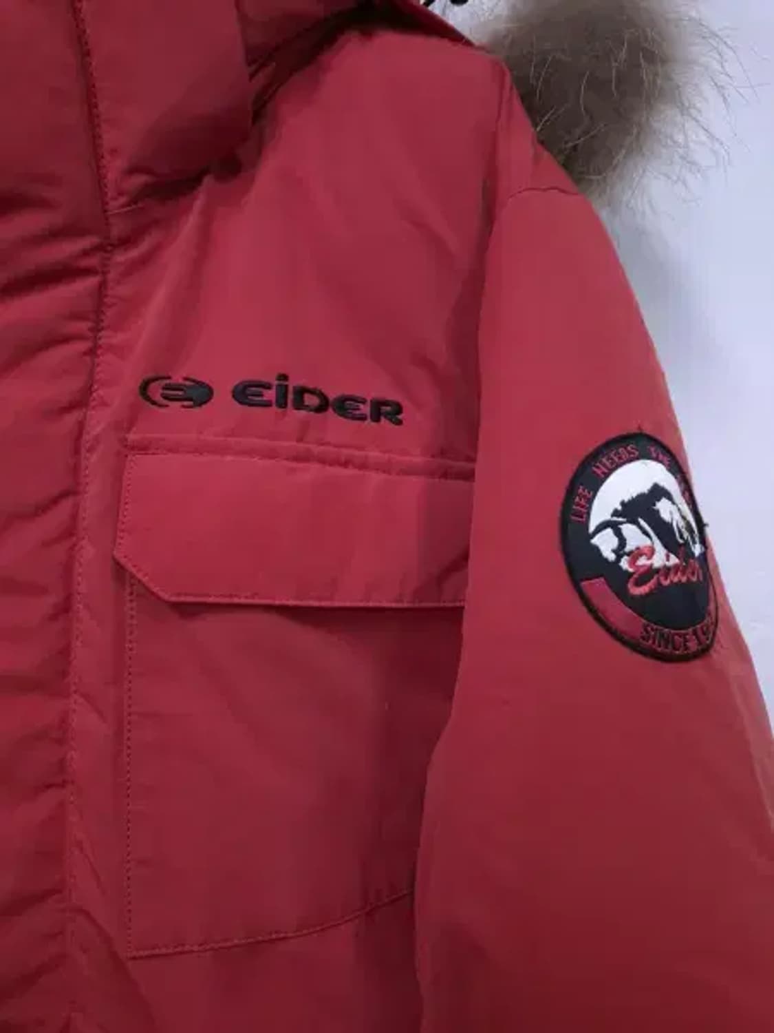 BT594 아이더 남성100사이즈 오렌지 프렌치C 다운점퍼 상품이미지6