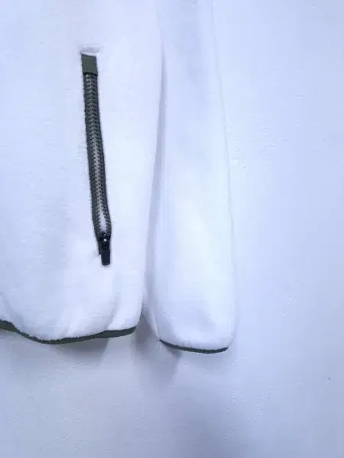 BT596 내셔널지오그래픽 남성100사이즈 화이트 후리스 집업 자켓 상품이미지7