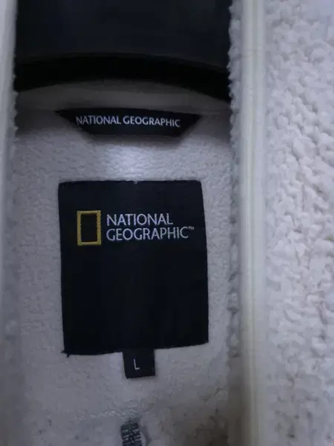 BT597 내셔널지오그래픽 아이보리 코우너스 플리스 하이넥 롱 풀집업 상품이미지9