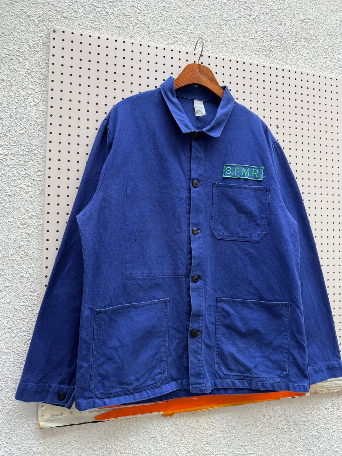 OLD VINTAGE NAVY BLUE FRENCH 프렌치워크자켓 상품이미지4