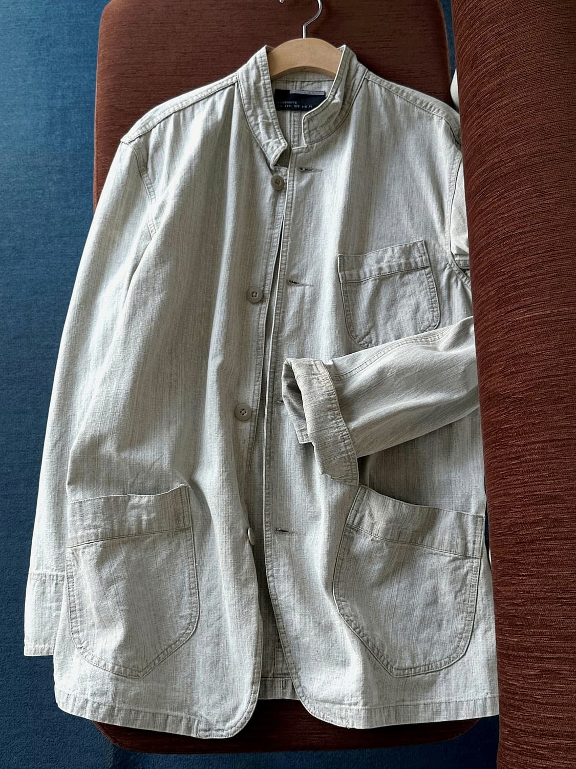 Denim stand collar work jacket 상품이미지6