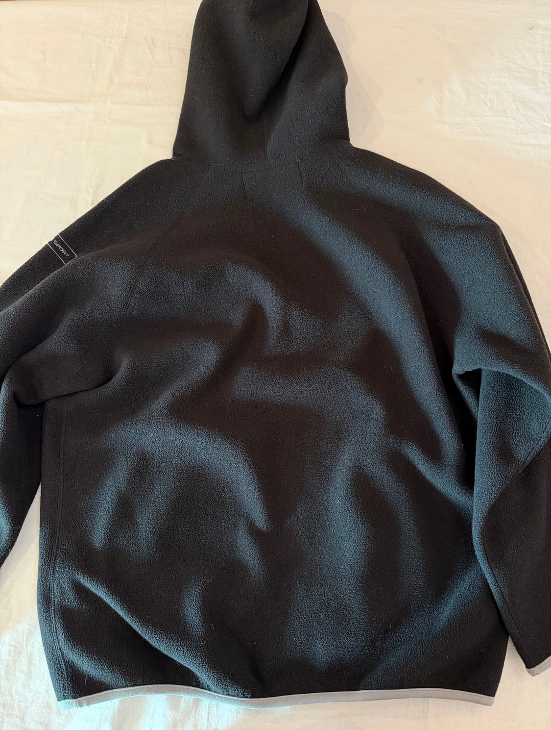 90s 폴로 스포츠 암로고 플리스 후드티 블랙 상품이미지4