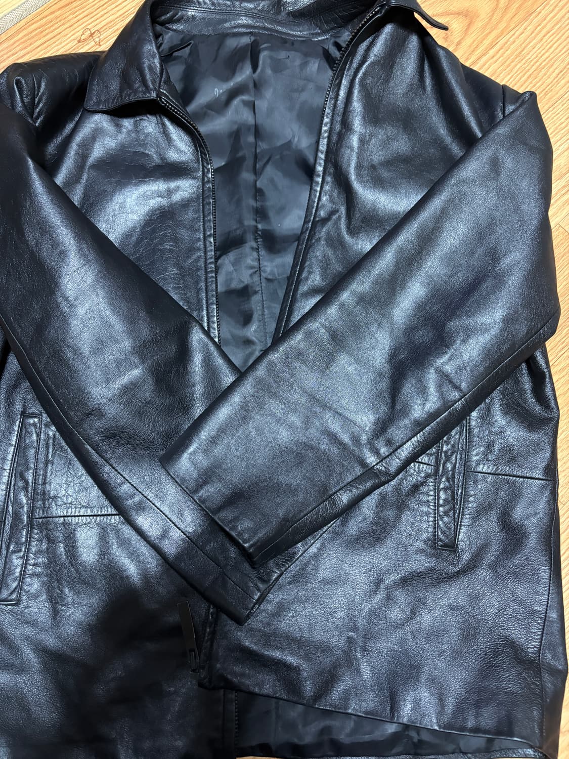 싱글 레더자켓 상품이미지1