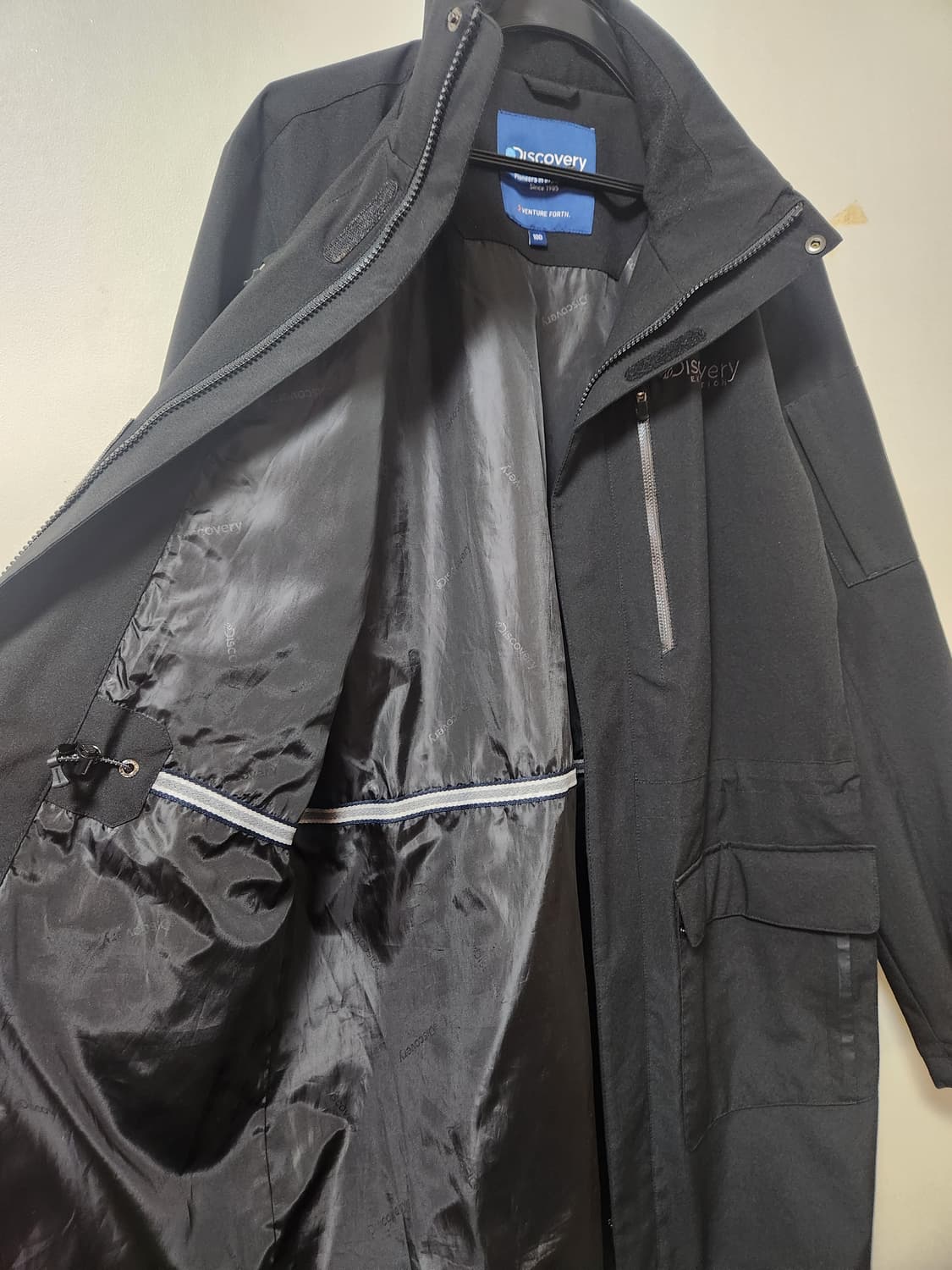 디스커버리 블랙 윈드코트 100 상품이미지5