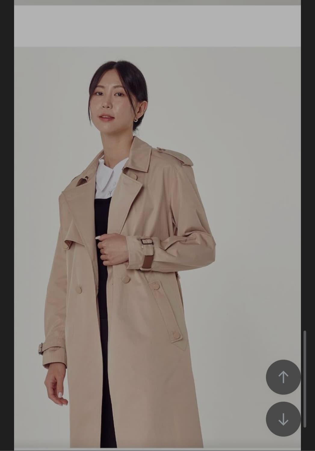 [새상품] 르브릭(LEBRICK) 클래식 더블 버튼 트렌치코트 (베이지) 상품이미지2