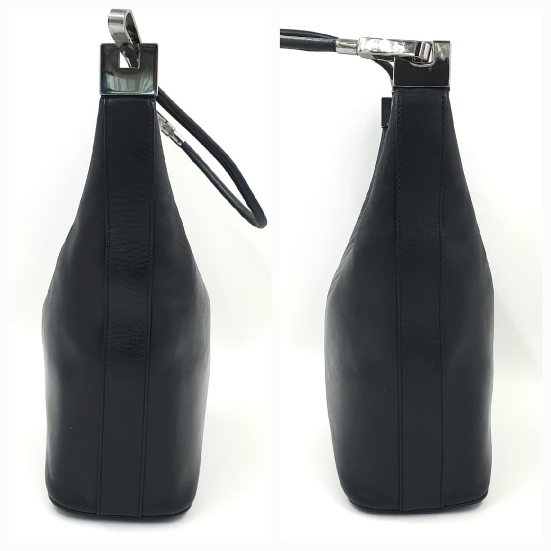 구찌 블랙 레더 호보백 숄더백 상품이미지3